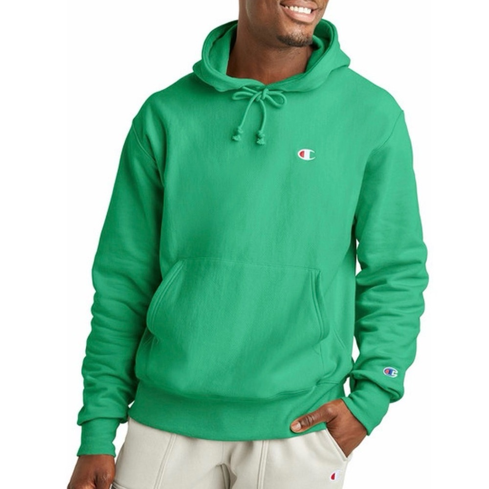 Champion Reverse Weave Apple Green Hoodie embroidered sweater sweatshirt
